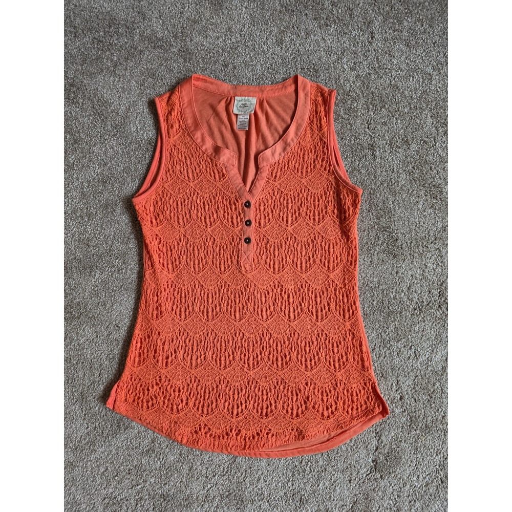 🥳 5/$25 BUNDLE Belle du Jour Medium Knit Polyester Lace Sleeveless Tank Top